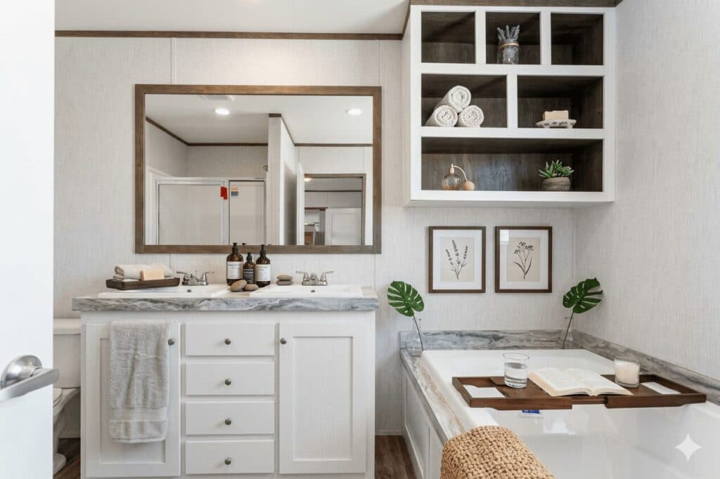 The nixon bathroom home features