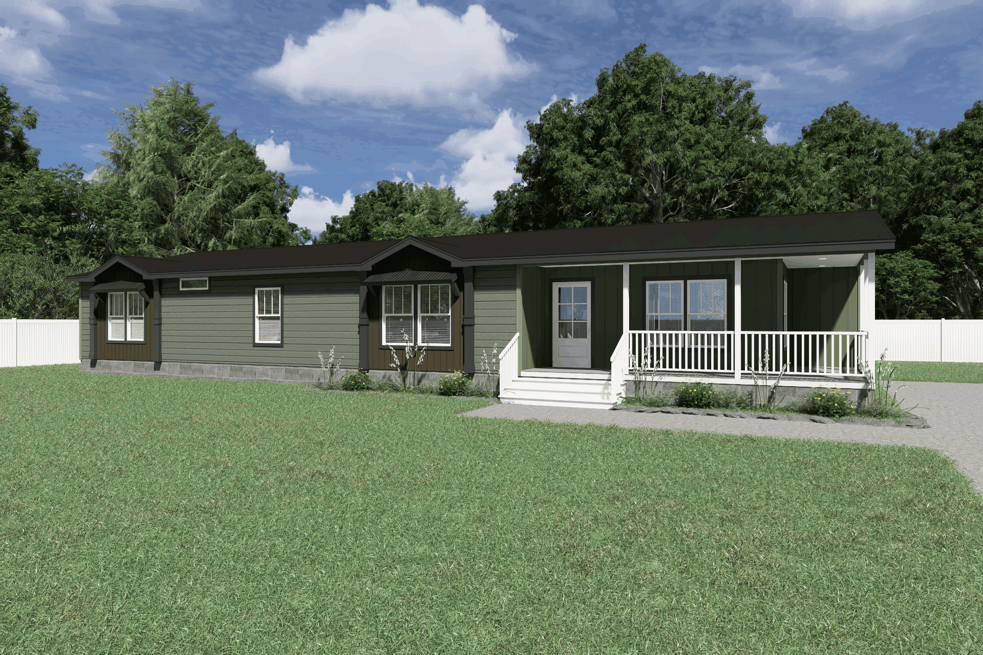 The sedona 4 hero, elevation, and exterior home features