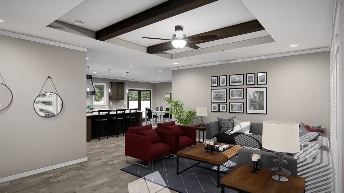 The valhalla interior home features