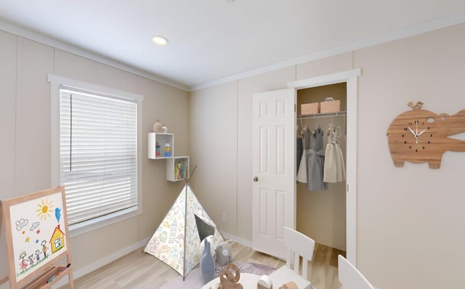 Dusty hollow p56s bedroom home features