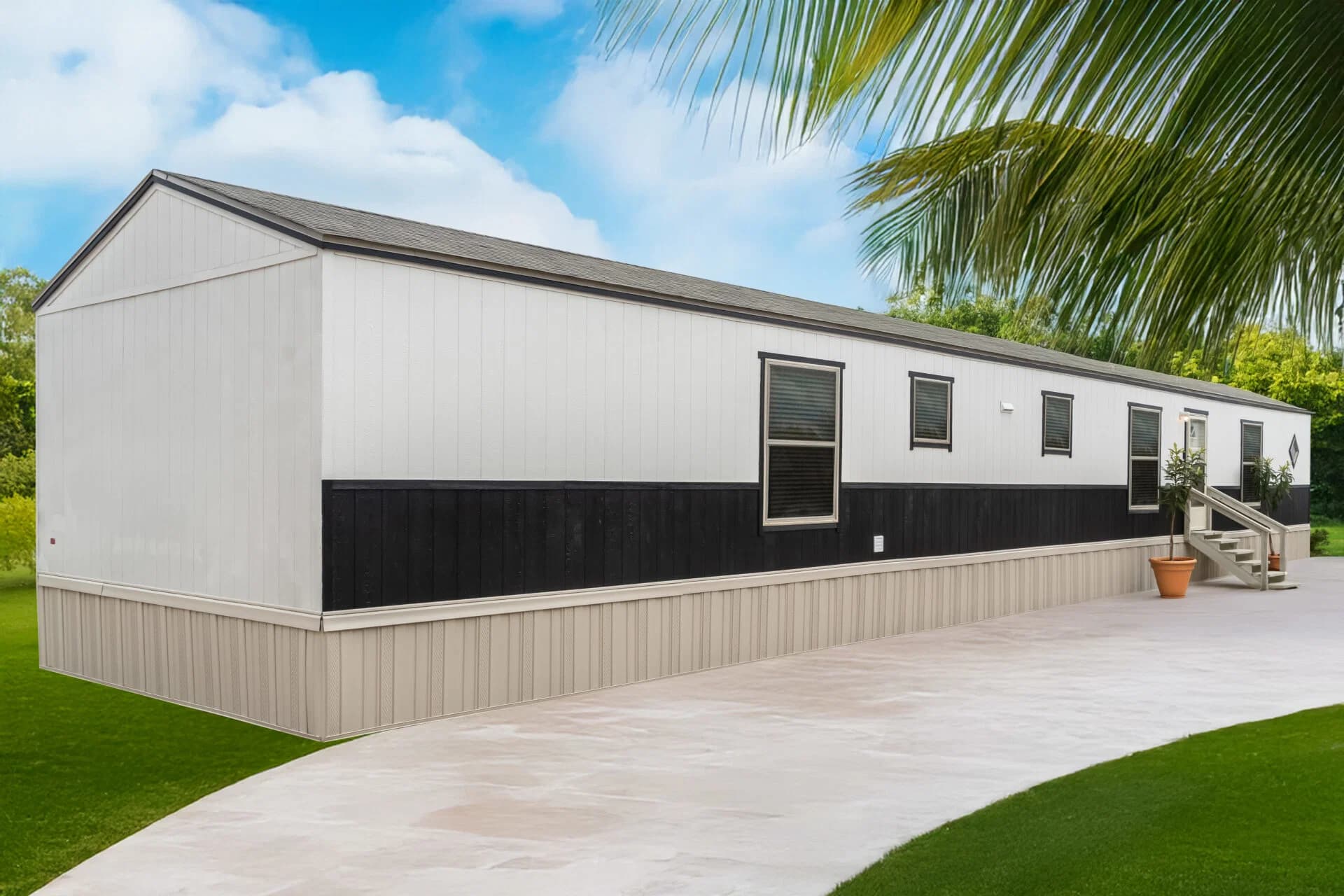 Classic c-1680-32m elevation and exterior home features