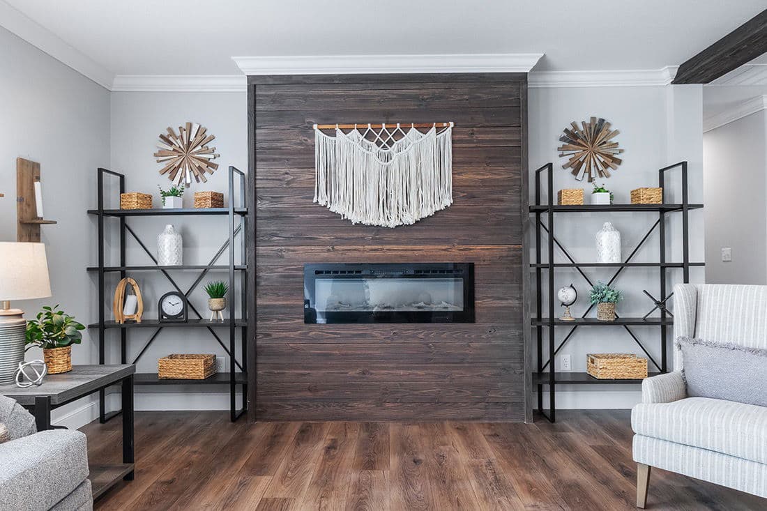 The oceanside interior home features