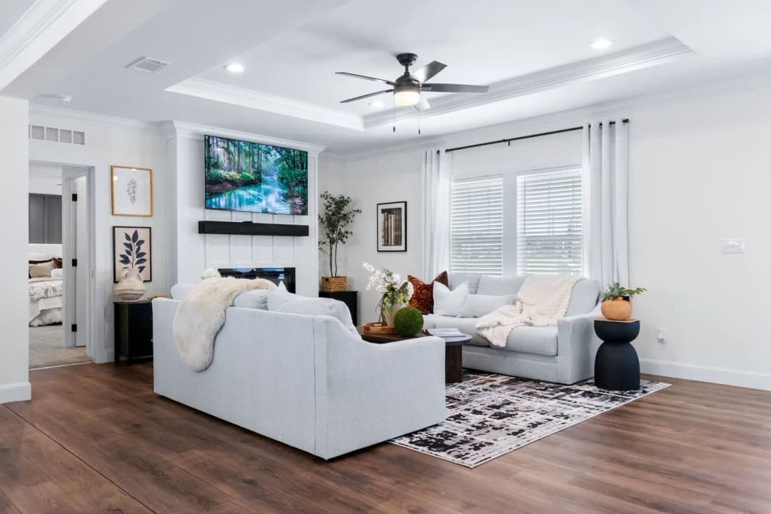 The iron peak interior home features