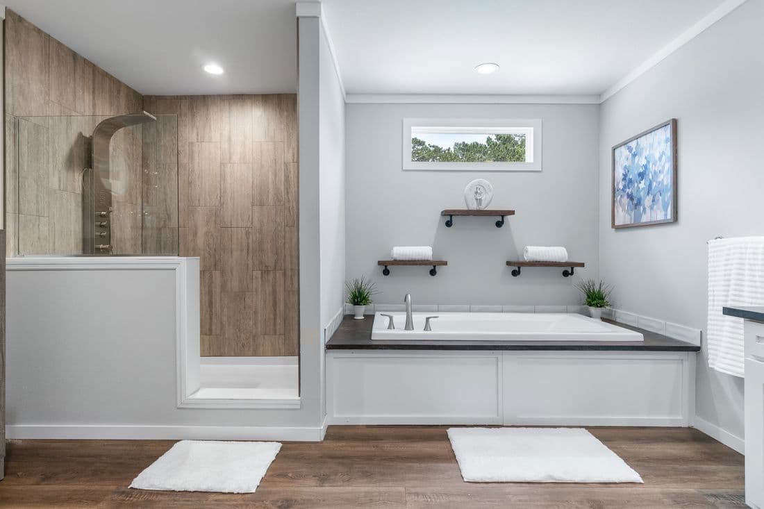 The monterey bathroom home features