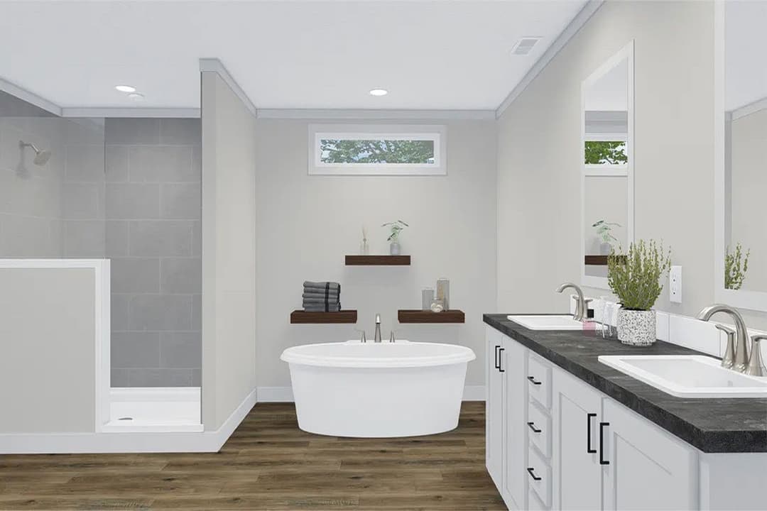 The monterey bathroom home features