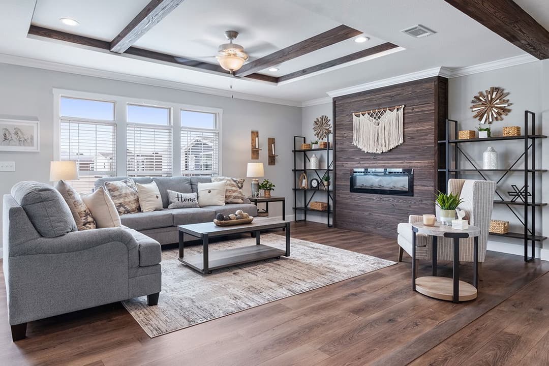 The oceanside interior home features