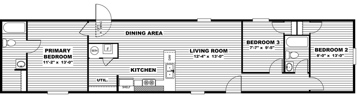 Elation floor plan home features