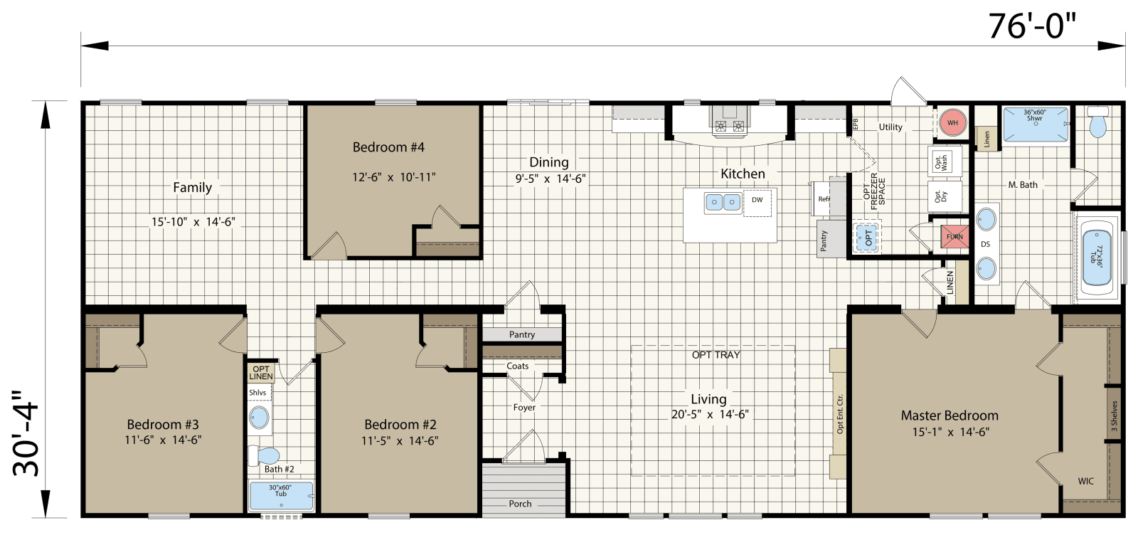 Innovation 3276r floor plan home features