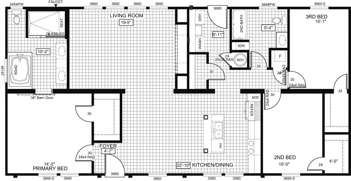 The franklin floor plan home features
