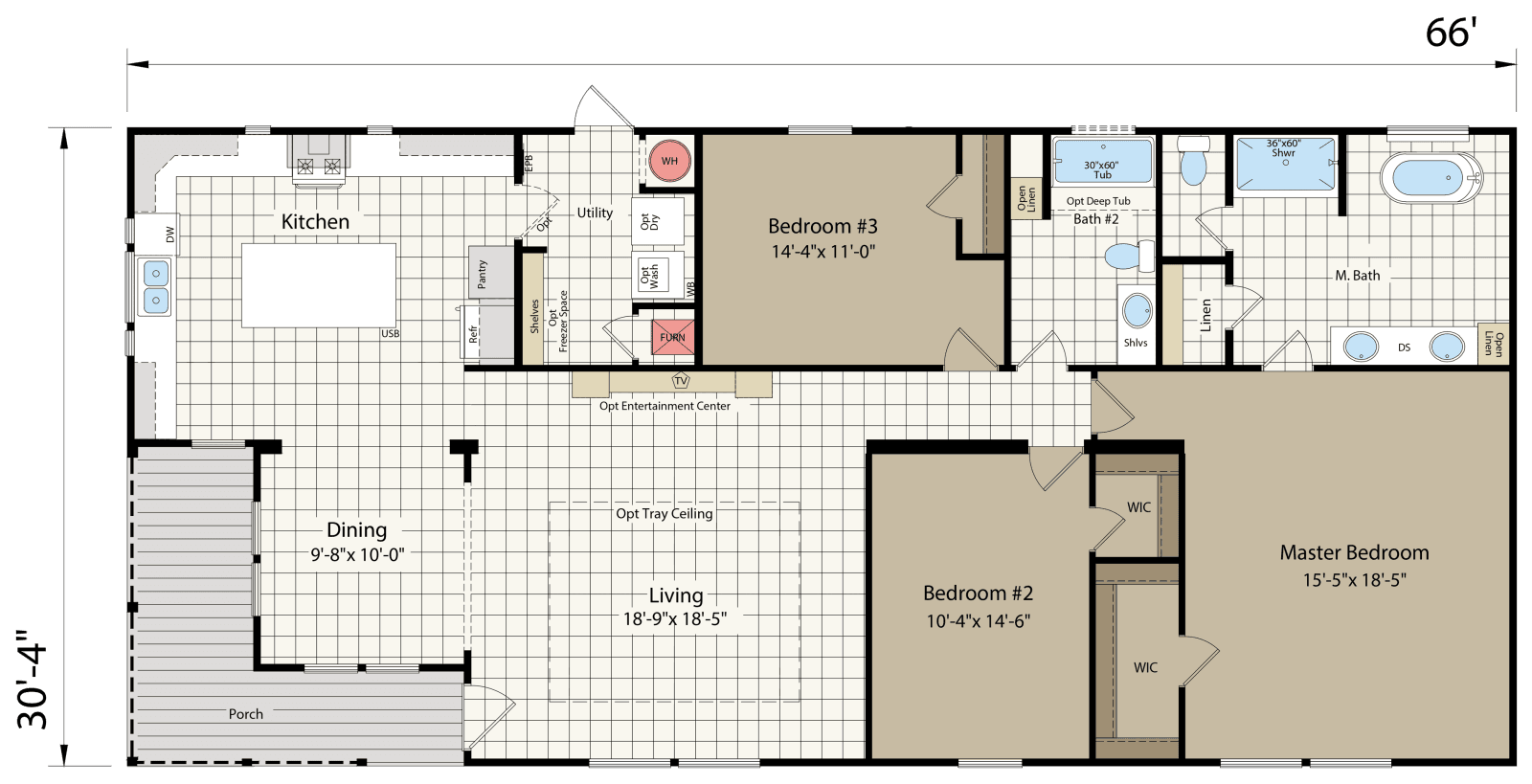 Innovation 3266f floor plan home features