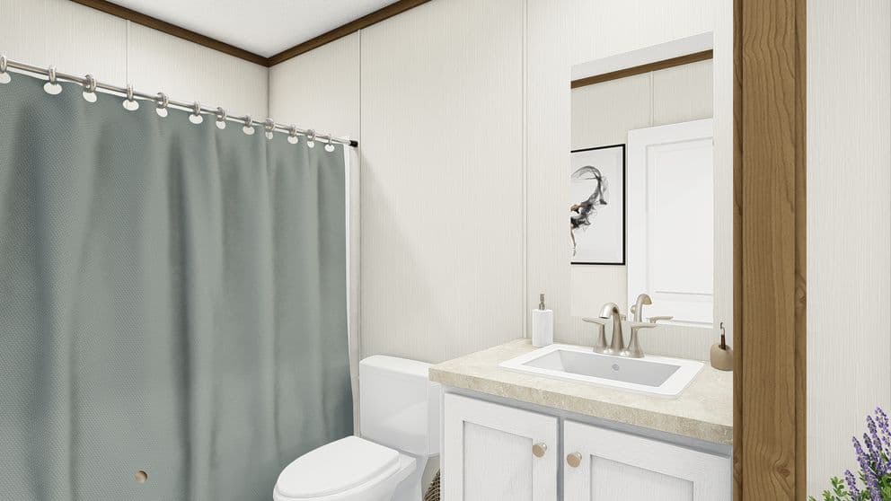 Glimpse bathroom home features