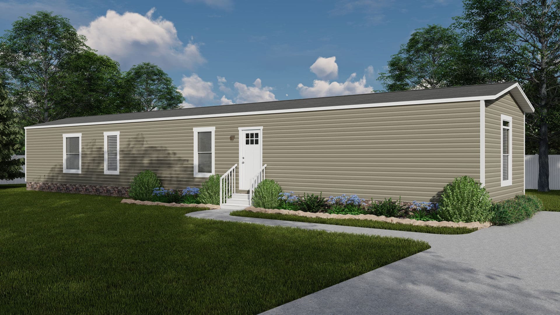 Select 16722s hero, elevation, and exterior home features